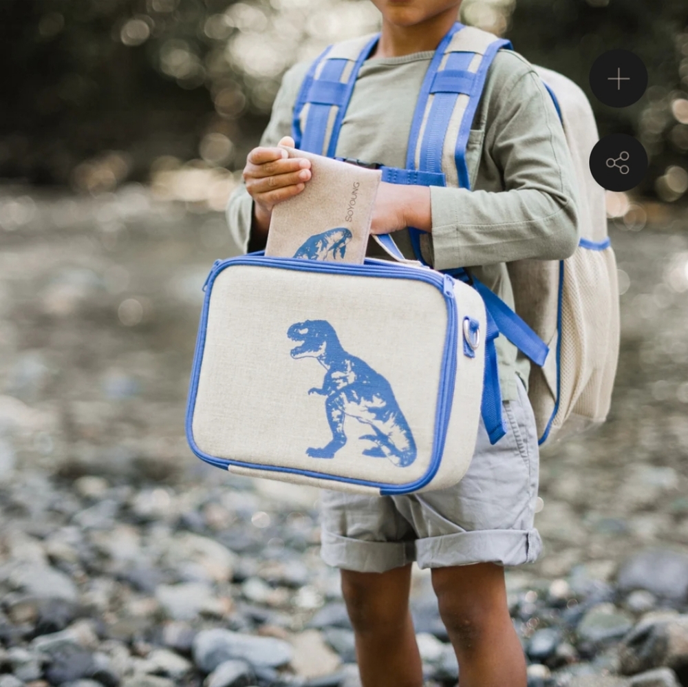 SoYoung Blue Insulated Dinosaur Lunchbox
